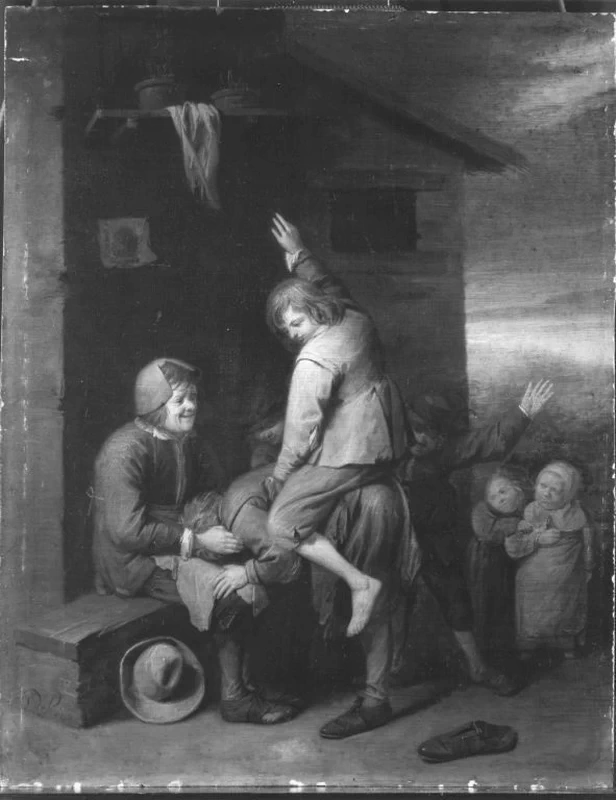 Ragazzi di strada che giocano - Bavarian State Painting Collections